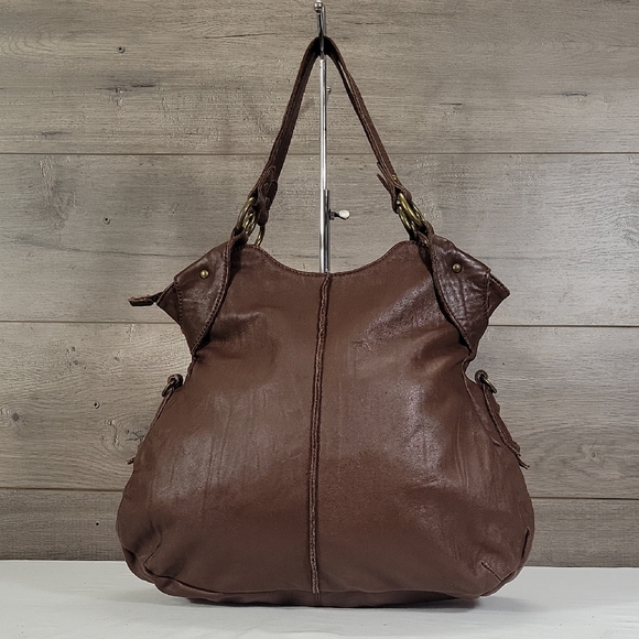 Anthropologie Handbags - Anthropologie Bica Cheia Brown Leather Tote Bag